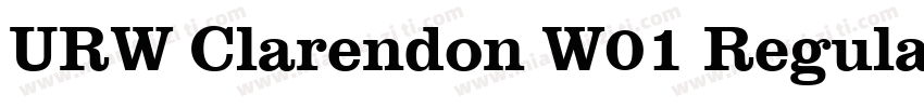 URW Clarendon W01 Regular字体转换